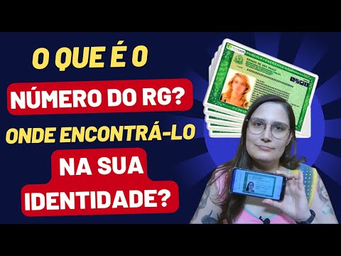 O que é o número do documento RG?