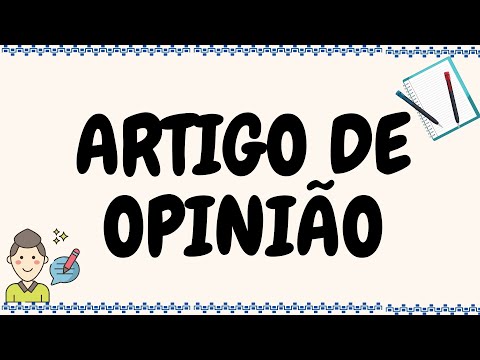 O que é um artigo de opinião?