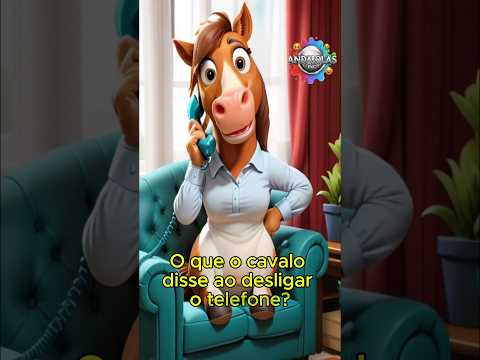 O que o cavalo disse ao desligar o telefone?