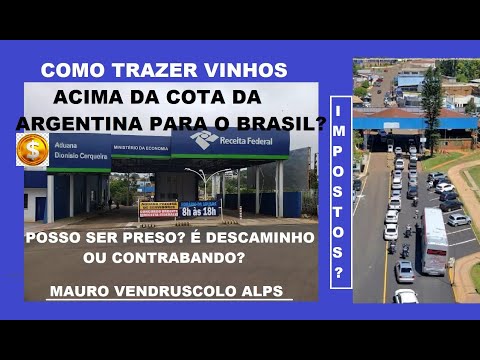 O que posso trazer da Argentina para o Brasil?