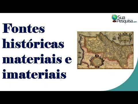 O que são fontes materiais e imateriais?