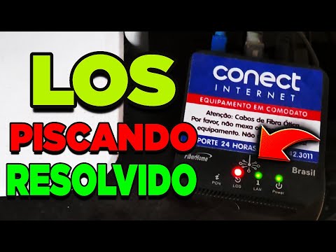 O que significa a luz do LOS piscando?