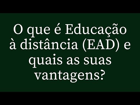 O que significa EAD?