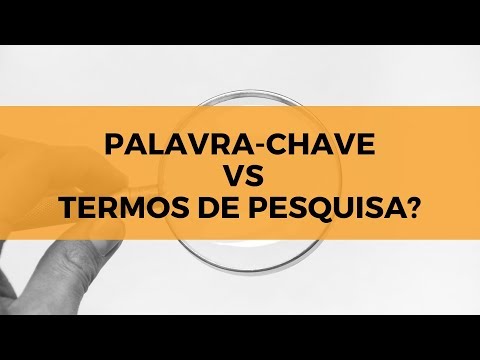 O que significa informe os termos da pesquisa?