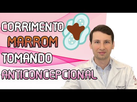 O que significa o corrimento marrom ao tomar anticoncepcional?