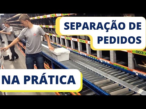 O que significa pedido em separação no centro logístico?