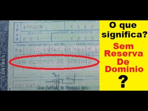 O que significa sem reserva de domínio?