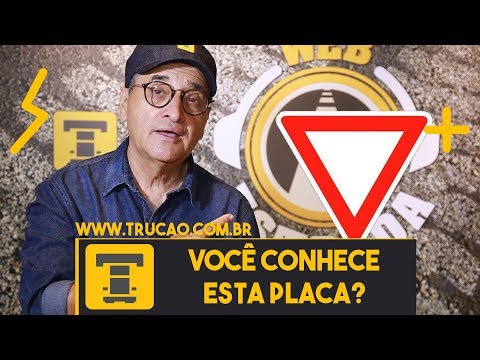 O que significa um triângulo com risco no meio?