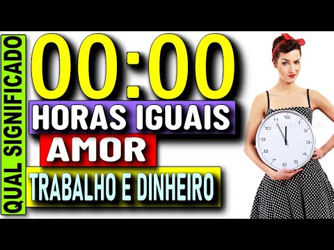 O que significam as horas iguais 00:00 no amor?