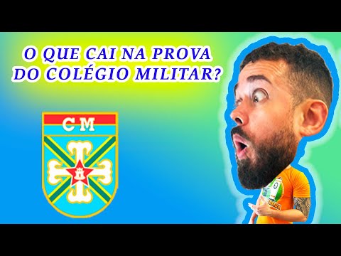 O que vai cair na prova do Colégio Militar em 2025?