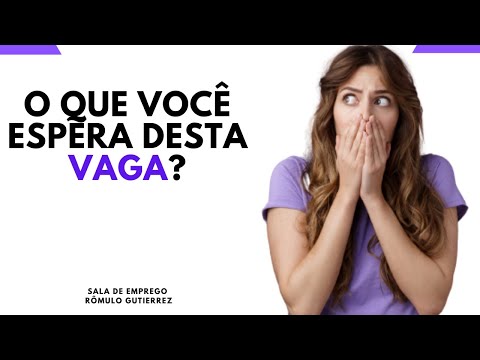 O que você espera da empresa?