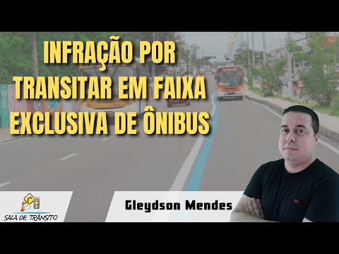 Placa vermelha pode andar na faixa de ônibus?