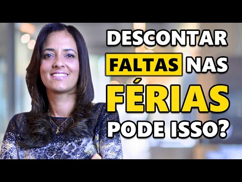 Podem descontar dinheiro das minhas férias?