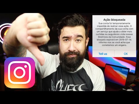 Por que a ação está bloqueada no Instagram?