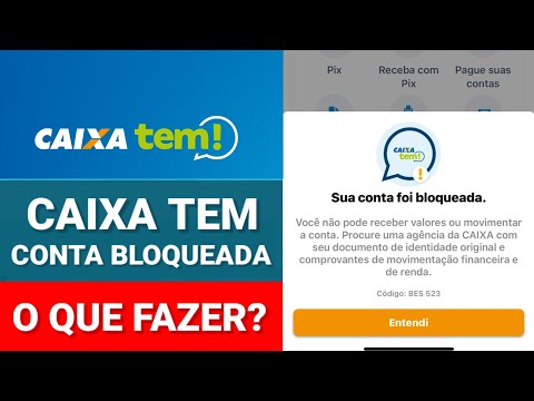 Por que a caixa tem conta bloqueada?