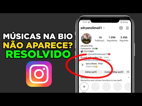 Por que a música não aparece no Instagram?