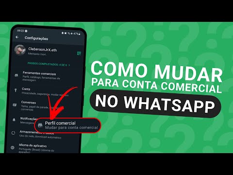 Por que aparece conta comercial no WhatsApp?