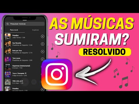 Por que as músicas não aparecem no Instagram comercial?