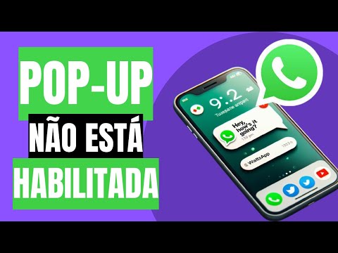 Por que as notificações pop-up estão indisponíveis?