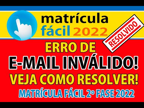 Por que meu e-mail está inválido?