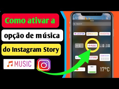 Por que meu Instagram não tem a opção de música?