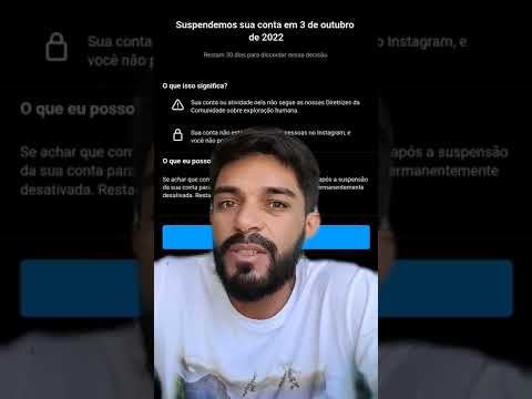 Por que minha conta no Instagram foi suspensa?