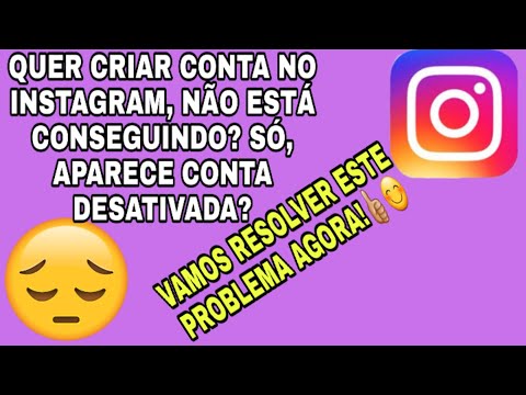 Por que não consigo criar uma conta no Instagram?