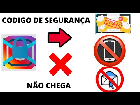 Por que não estou recebendo o código do Instagram?