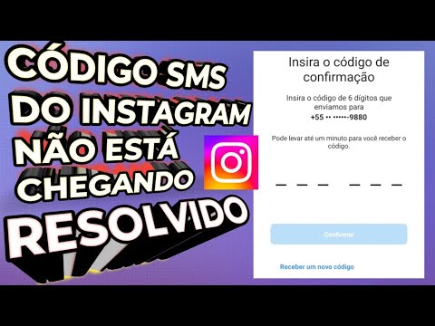 Por que não recebo SMS do Instagram?