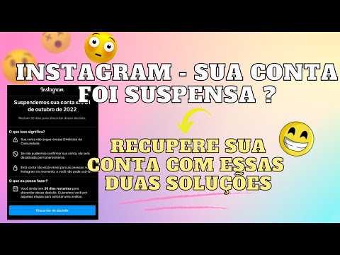 Por que o Instagram suspende a conta?