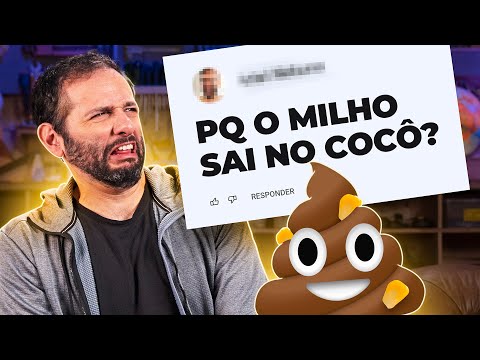 Por que o milho sai inteiro do coco?