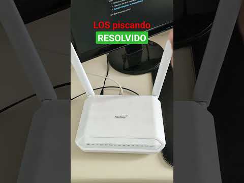 Por que o modem está piscando vermelho?