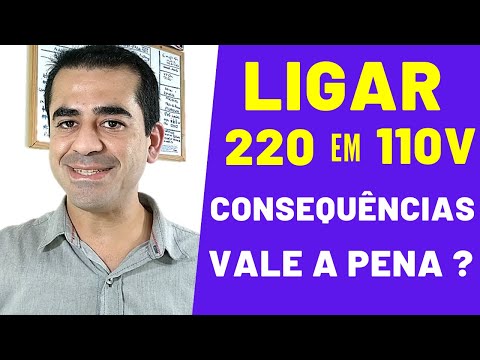 Posso ligar um aparelho de 220V em uma tomada de 110V?