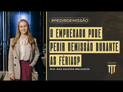 Posso pedir demissão um dia antes das férias?