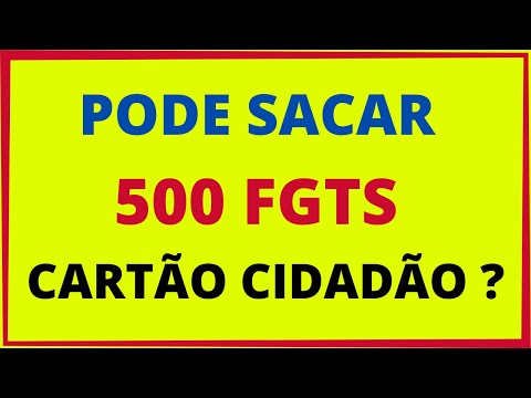 Posso sacar a multa do FGTS usando o Cartão Cidadão?