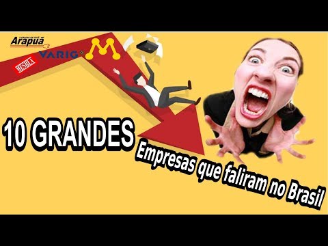 Quais foram as grandes empresas que faliram no Brasil?