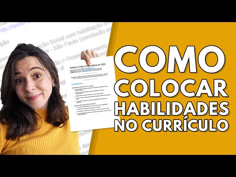 Quais habilidades e competências devo incluir no meu currículo?