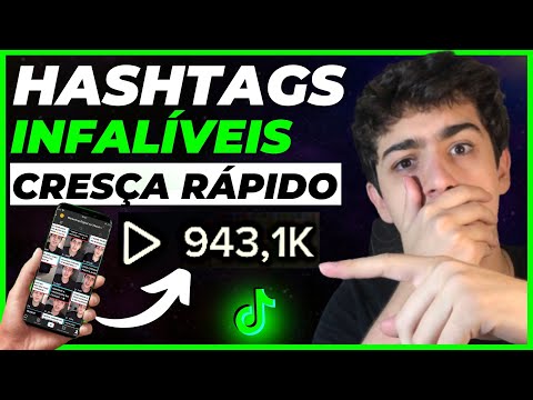 Quais hashtags estão em alta atualmente?