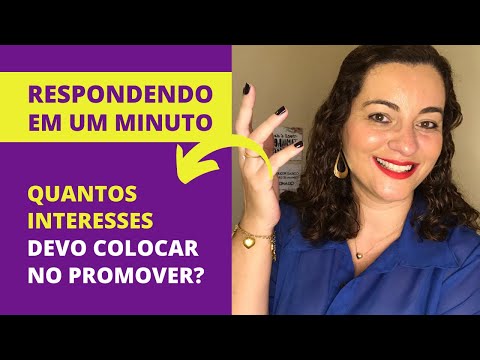 Quais interesses devo colocar para promover no Instagram?