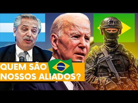 Quais países seriam aliados do Brasil em caso de guerra?