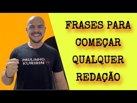 Quais palavras usar para começar uma redação?