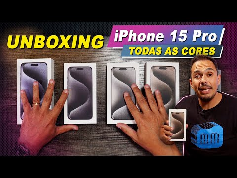 Quais são as 15 cores disponíveis do iPhone 15 Pro Max?