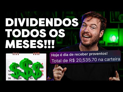 Quais são as ações que pagam dividendos mensais?