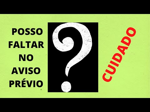 Quais são as consequências das faltas durante o aviso prévio?