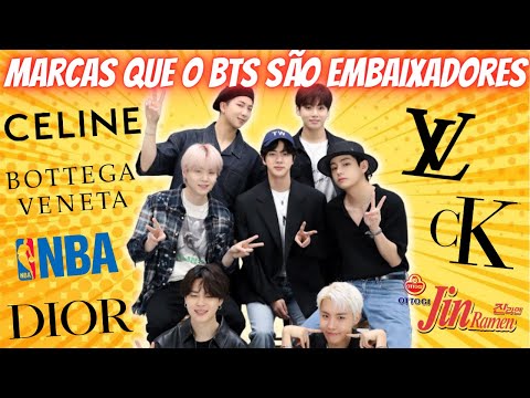 Quais são as marcas que o BTS é embaixador?