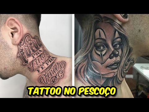 Quais são as melhores opções de tatuagem no pescoço para homens?