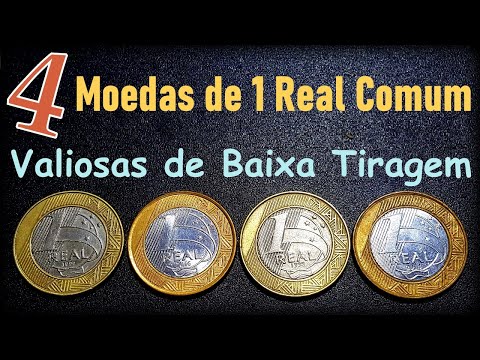 Quais são as moedas valiosas de 1 real?