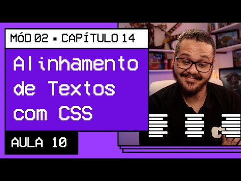 Quais são as quatro opções de código CSS para alinhar o texto?