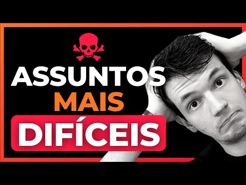 Quais são os assuntos mais difíceis de matemática?