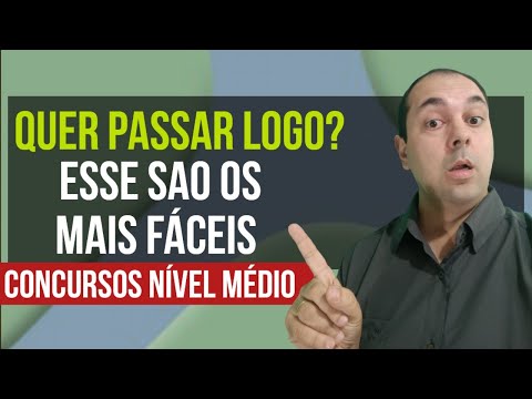 Quais são os concursos mais fáceis de passar para nível médio?